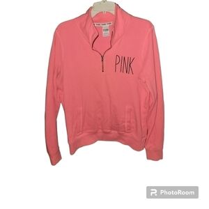 Pink half zip up Size Medium